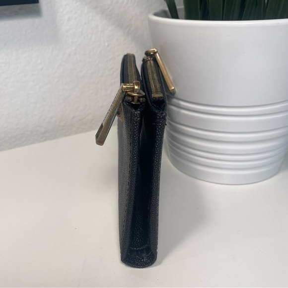 NIB Kurt Geiger Caviar Embossed Leather Mini Wallet - Picture 6 of 14